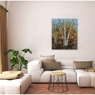 «Burnish Birch», art mural sur toile