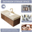 Meuble-lavabo de salle de bain 48 po Luxury