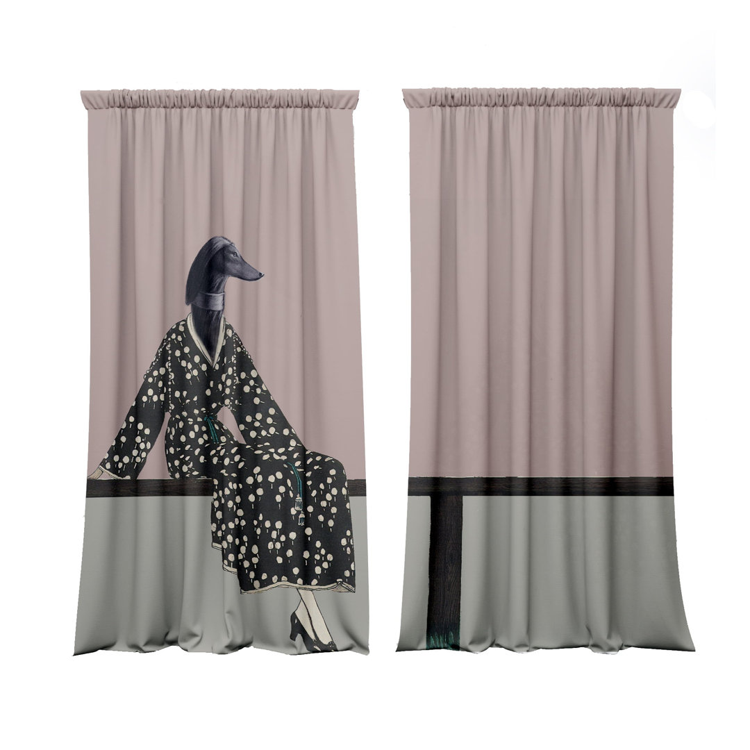 Velvet Blackout Slot Top Curtain Pair
