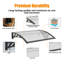 Door & Window Canopy Awning UV-Resistant Outdoor Shelter for Front Door, Porch & Patio, Rain Snow Protection-124076146