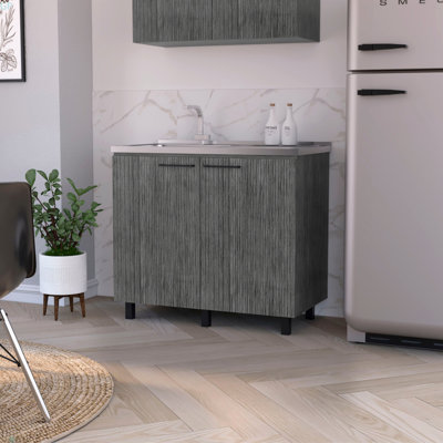 Lavabo et armoire Smokey Oak