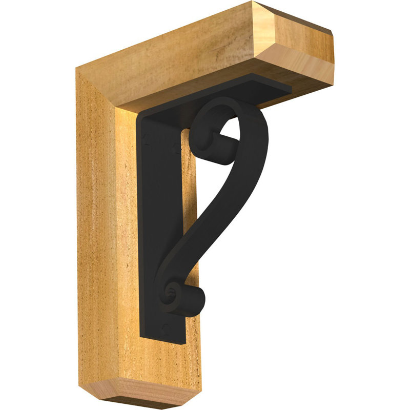 Support triple Ironcrest Edwards, H 14 po x P 11 1/2 po, Cèdre rouge de l'Ouest l 3 1/2 po x T 2 po (lisse
