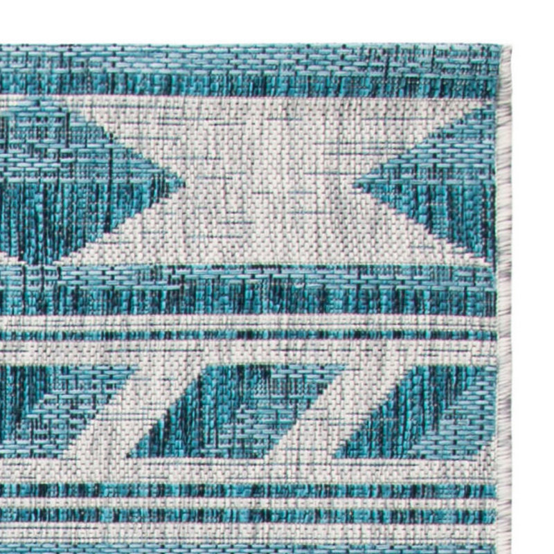 Amarien Performance Southwestern Indoor/Outdoor Area Rug, Square 6'7"