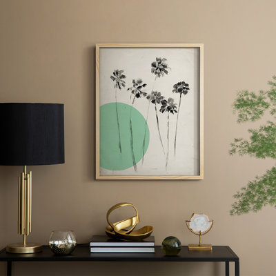 Impression florale vintage encadrée LX III - bois massif
