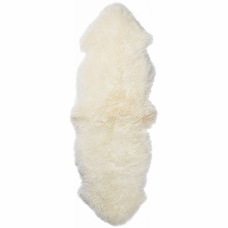 Solid Colour Sheepskin Standard 60cm X 160cm Area Rug