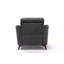 Chaise en tissu tissé gris Callie-865601987