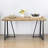 Wispridge Wood & Metal T Leg Banquet Table