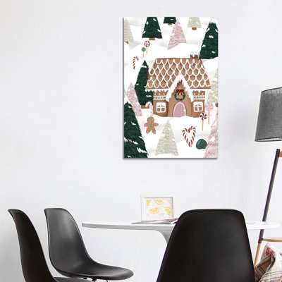 Gingerbread Forest 1 Piece Wrapped Canvas Wall Art