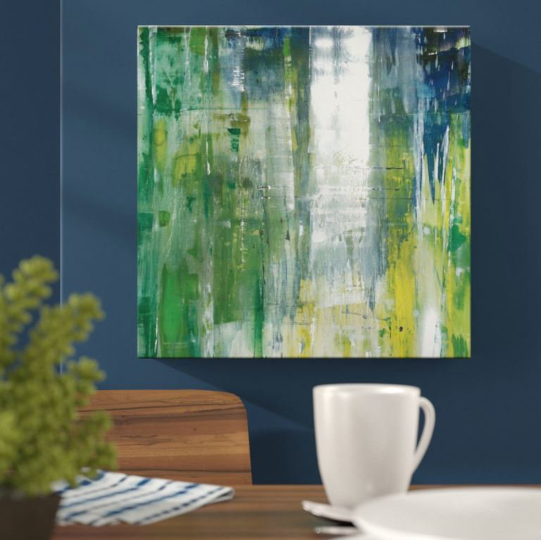 Sally Adams - Painting on Canvas, 31cm H x 31cm W, Wrapped Canvas
