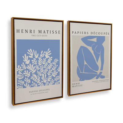 Matisse La Gerbe and Blue Nude Duo Set of 2