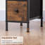 20cm W Metal Bedside Table
