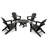 TREX Outdoors Yacht Club Shellback 5-Piece Adirondack Conversation Group-18967444