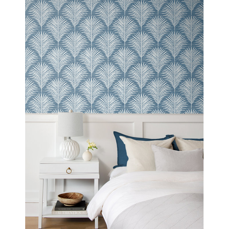Beacham Peel & Stick Geometric Roll, Blue