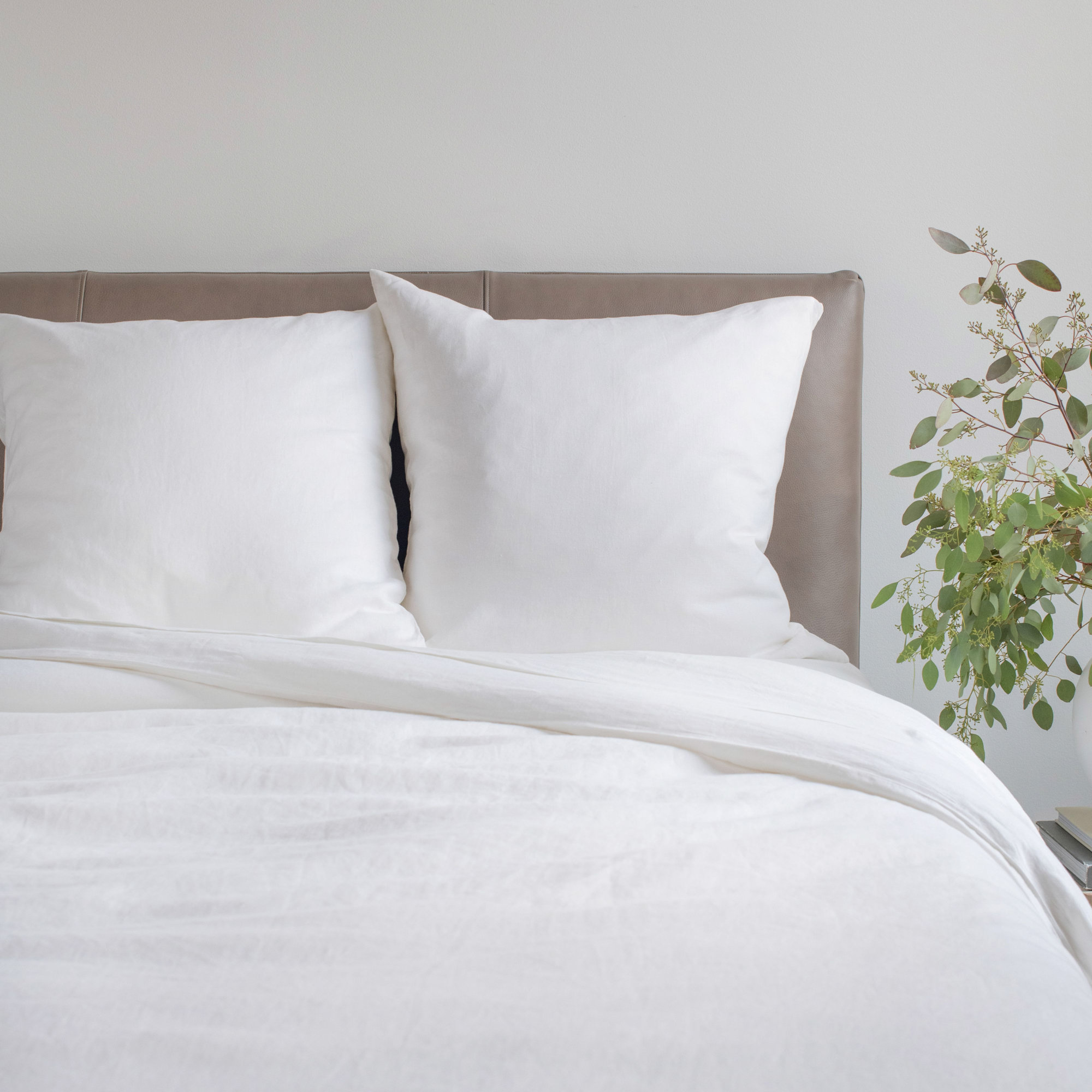 100% French Linen Duvet Cover, Twin Duvet Cover, Cream