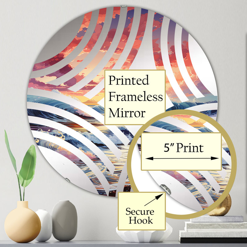 Miroir mural rond, 23,6 po x 23,6 po