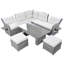Ensemble de conversation pour 7 personnes avec coussins-75768220