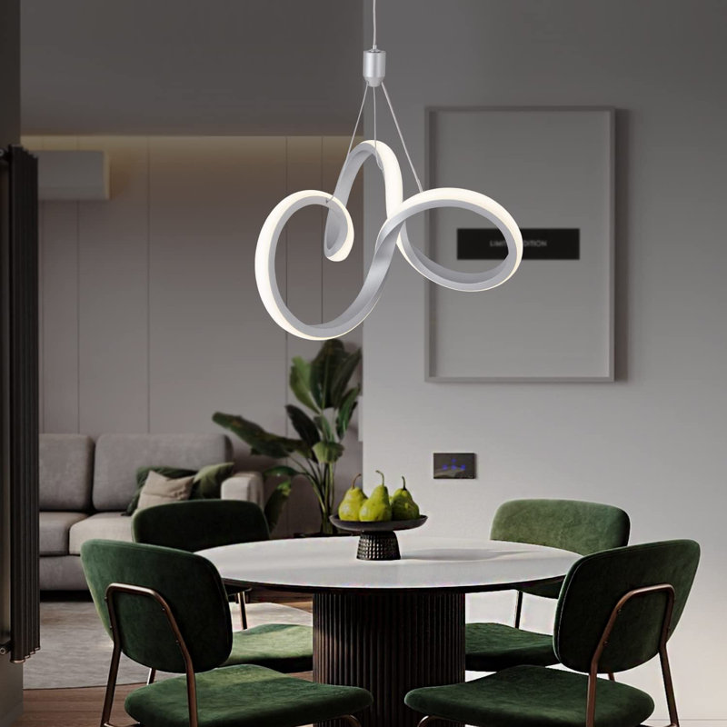 Luminaire suspendu 1 lumière blanc (à intensité variable) Justas