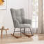 Chaise berçante en velours Khennedi-2140516102