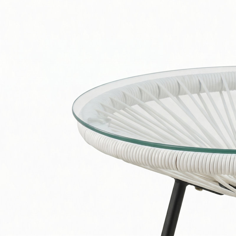 Table d'appoint en osier synthétique NUSA