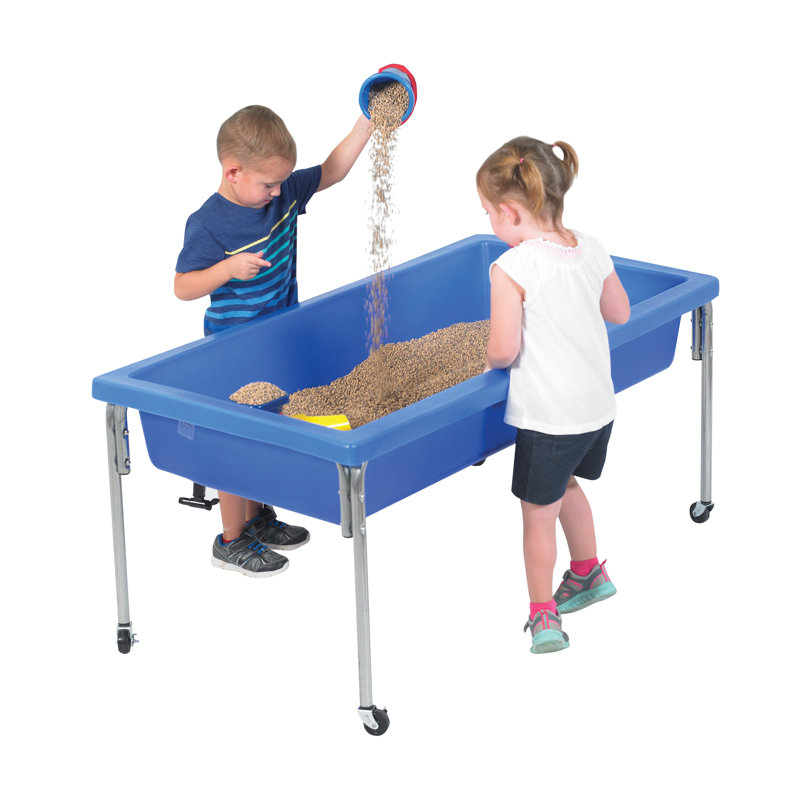 Grande table sensorielle - table et couvercle de 18 po, H 24 po x l 50 po x p 26 po