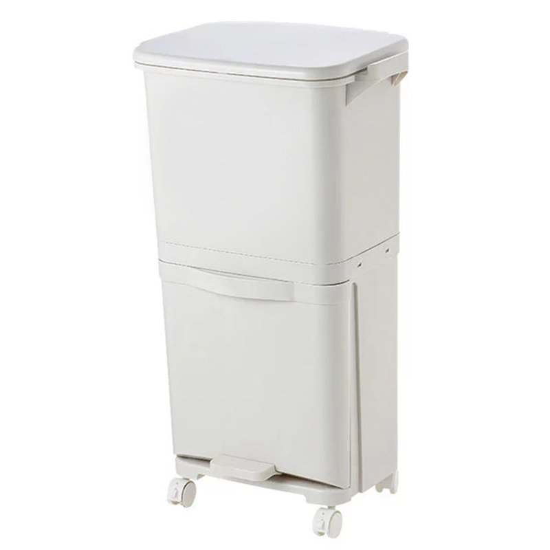 Rosemarie Plastic Manual Lift Kitchen Trash Can - 38L
