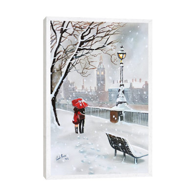 London In Winter by Gordon Bruce - Painting on Canvas