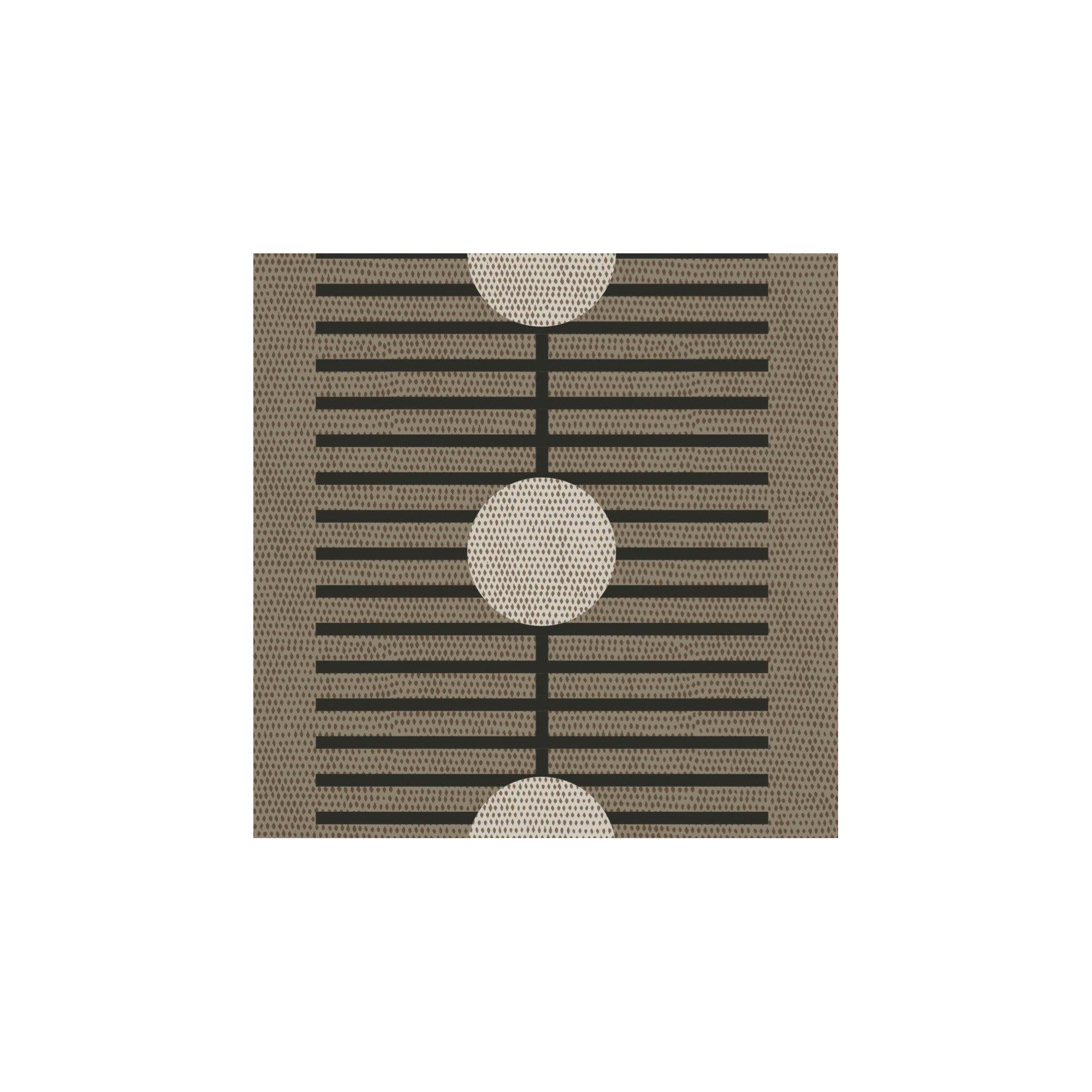 Nomalanga Peel & Stick Wallpaper Roll, Mocha/Black, Non-pasted