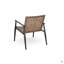 Ensemble de conversation moderne pour l'extérieur: 2 chaises en rotin PE + table d'appoint en acier et en verre trempé