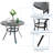 Salem 4 - Person Patio Dining Set with Round Table , Cushions Included
