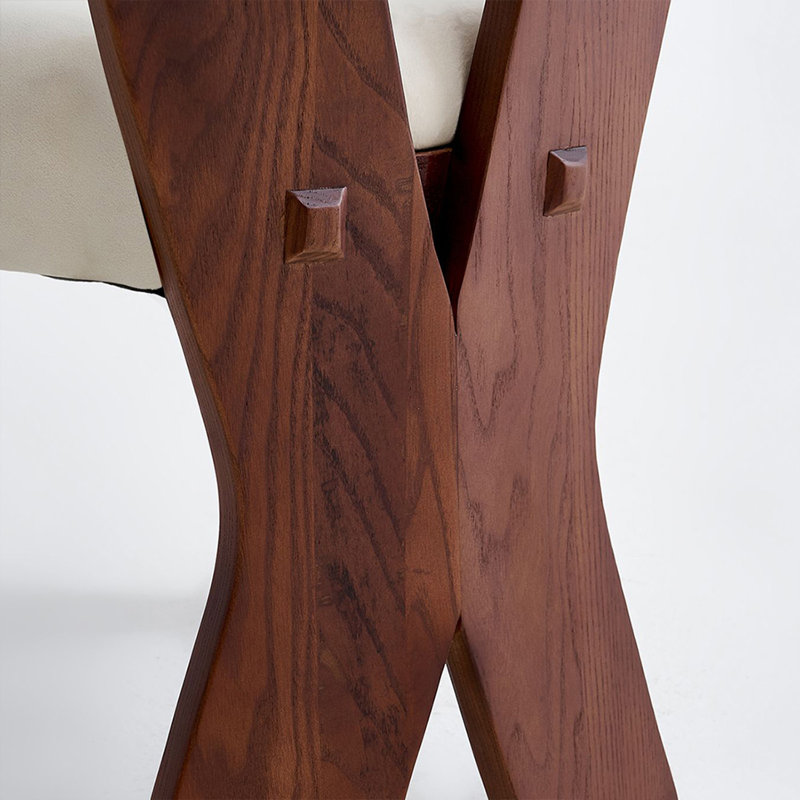 Walnut Solid back side Chair(Set of 2)