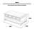 Four-drawer coffee table in solid white wood.-110956626