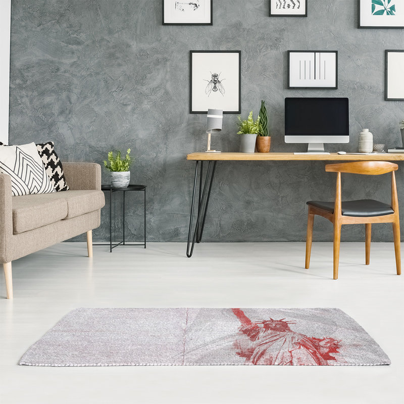 Chenille Toile Indoor Rug, Rectangle 2' x 3'