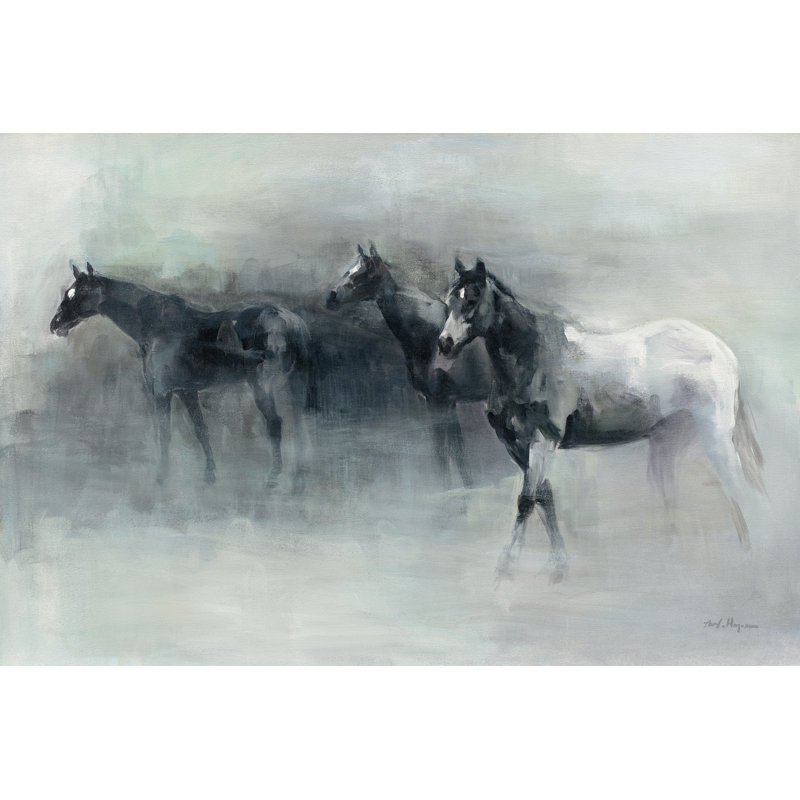 Dans la brume, H 32 po x l 48 po