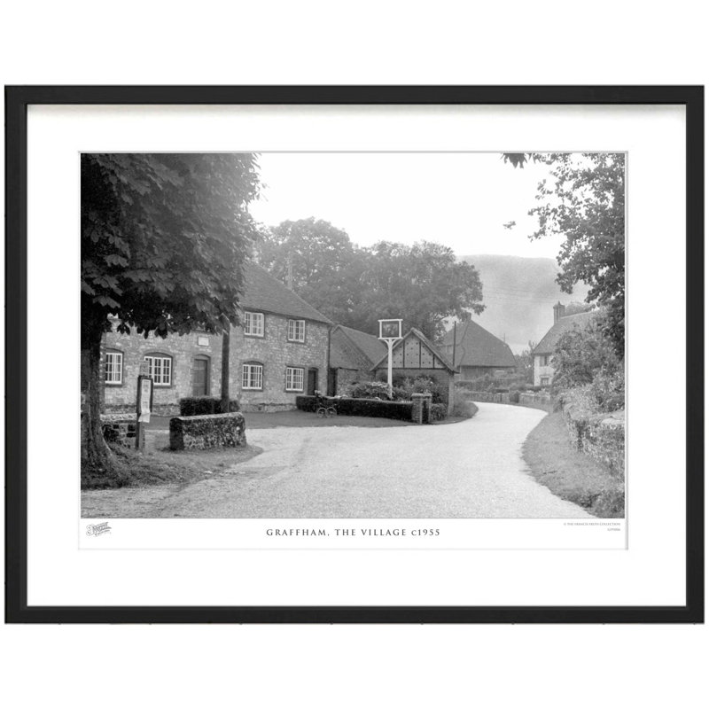 Graffham, The Village C1955 by Francis Frith - Single Picture Frame Print, 28cm H x 36cm W x 2.3cm D