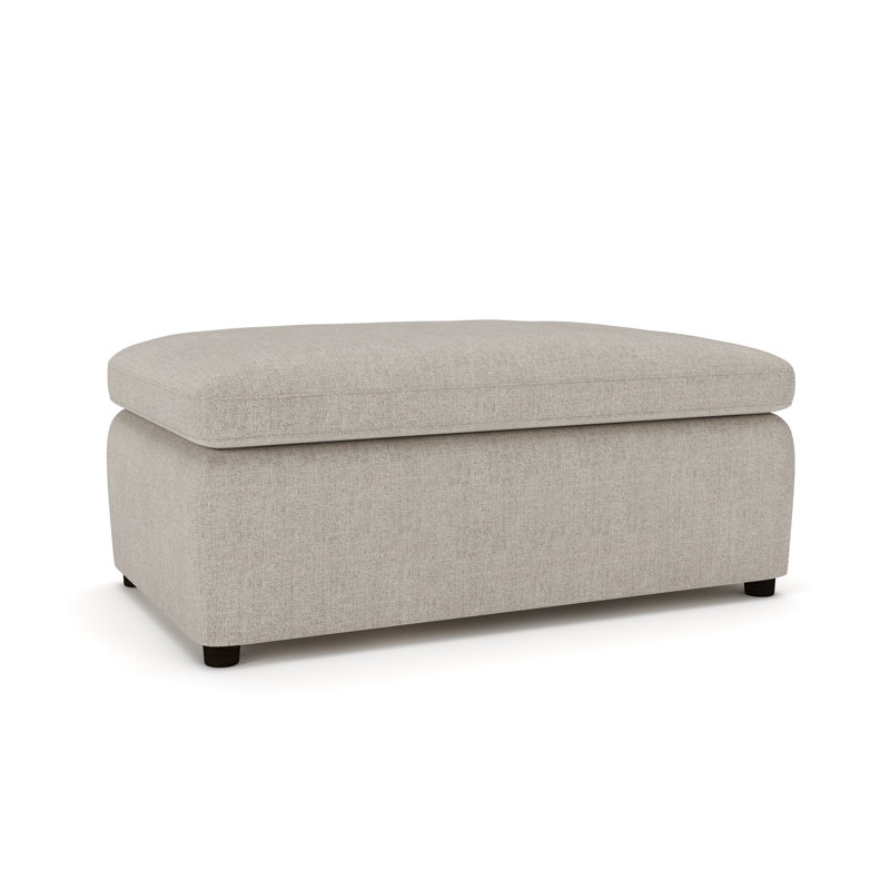 Essex 41" Oversized Upholstered Ottoman , Monique Twine Textured Chenille