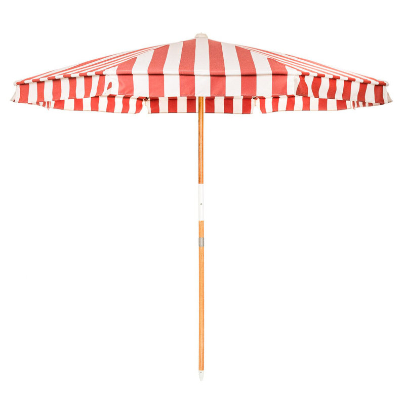 Amalfi Umbrella, Red/White 