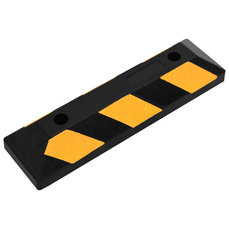 vidaXL Reflective Parking Blocks 22.0x5.9x3.9" Rubber