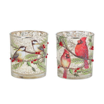 6 Piece Glass Tabletop Votive Holder Set