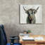 «Highland Cow Horizontal» par Silvia Vassileva, art mural sur toile, 30 po x 26 po