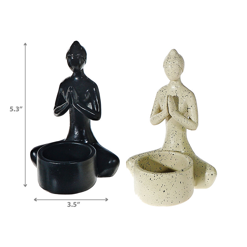 Bougie chauffe-plat Namaste - ensemble de 2