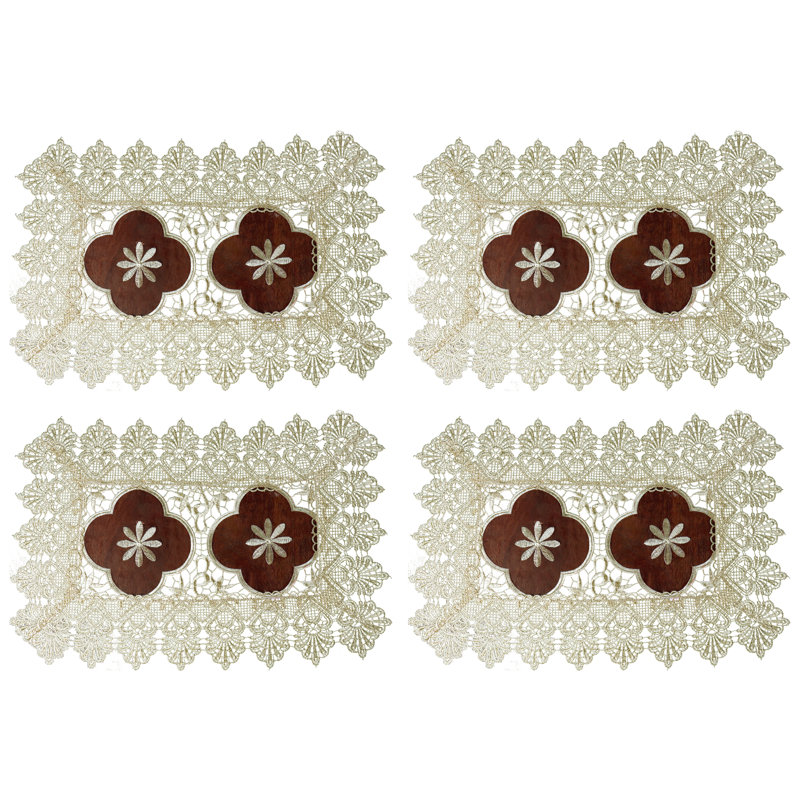 Napperon à motif floral 18 "Olivieri, 4