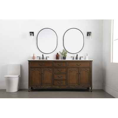 Ensemble de meuble-lavabo double 72 po Angelique