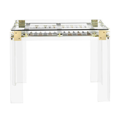 Pierre Interlude 40'' L Glass Backgammon Game Set