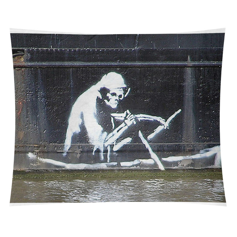 Tapisserie de faucheuse en polyester, H 27,5 po x l 37,5 po