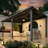 Hardtop Gazebo With Galvanized Steel Sloping Roof-124065813