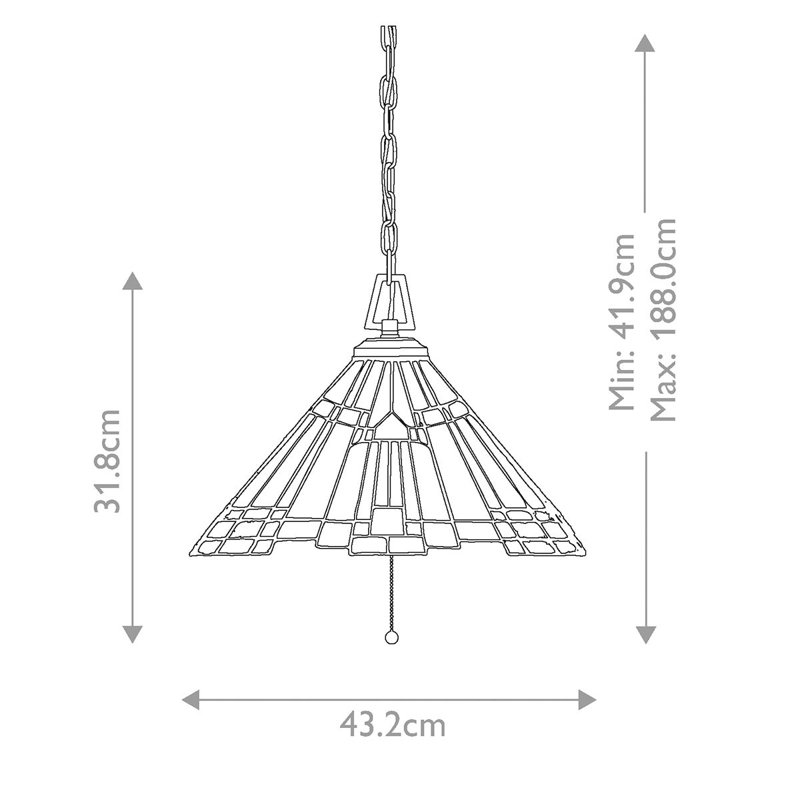 Riehle 3 - Light Valiant Bronze Cone Pendant