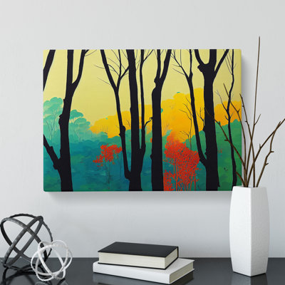 Spring Forest Art Abstract Vol.2 - Wrapped Canvas