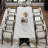 Modern Dining Table Set For 8-10 With 94.5'' Extendable Sintered Stone Dining Table And 8 Fabric Upholstered Arm Chairs-1071083231-1071083230