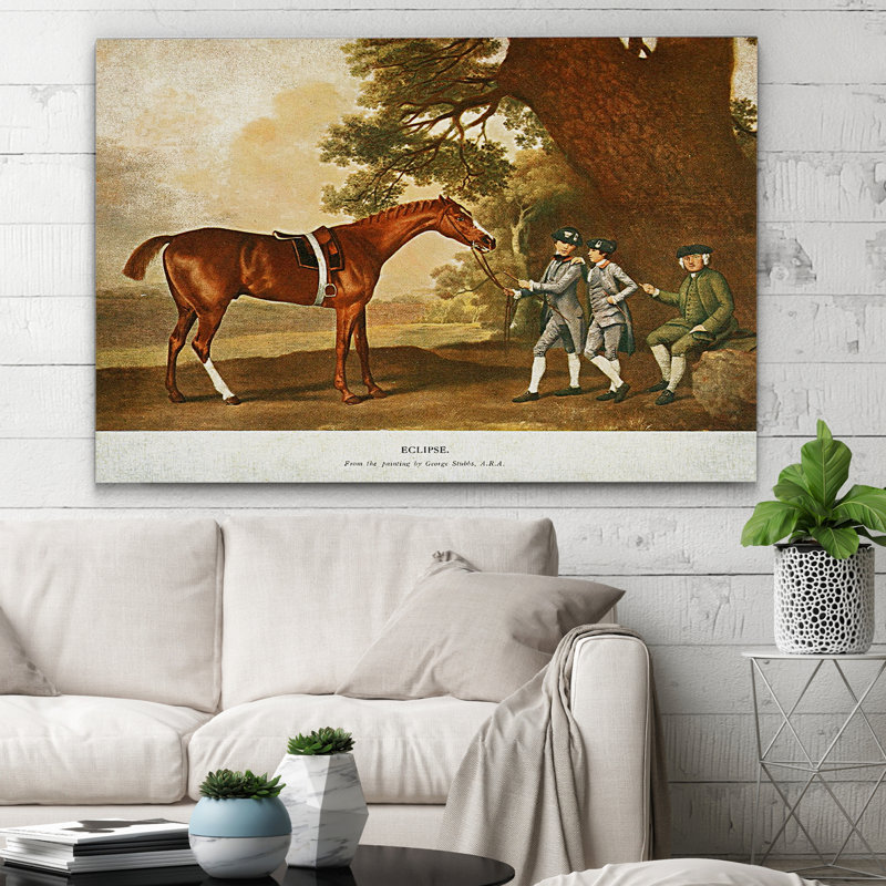 « équin drawing i », impression, H 18 po x l 27 po x P 1,5 po, Pas de tapis, Toile tendue
