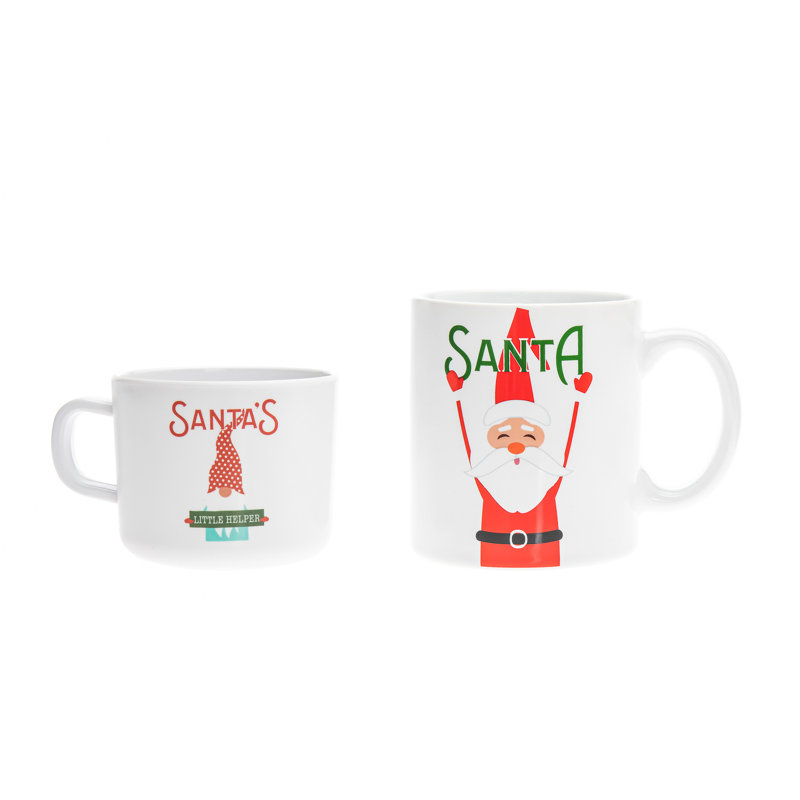 Santa Adult & Kid Mug Set